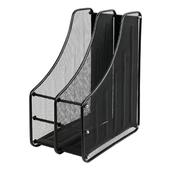 Лоток вертикальный сборный 2 отд. металл, черный DV-15058BK Darvish