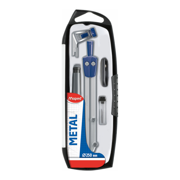 Готовальня Maped "Start" 5 предм., метал. циркуль 130мм, пластик. футляр 197513