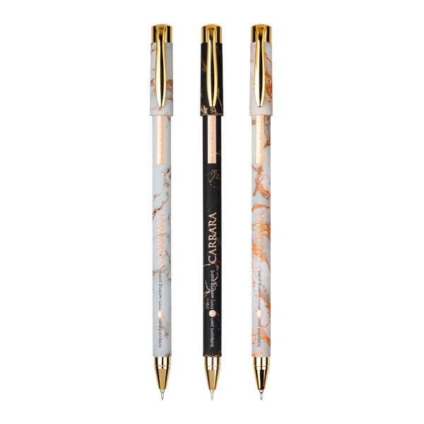 Ручка шар. 0,38мм, синий, ассорти корп. "Carrara" 20-0204/61 Bruno Visconti