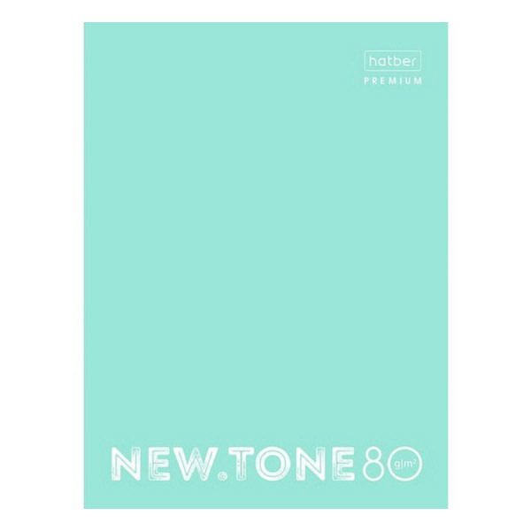 Тетрадь 80л А4 клетка на кольцах "NEWtone Pastel" тв. обл., мятный 80ТК4A1_05039  Hatber