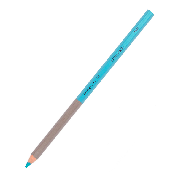 Карандаш дерево, 6-гран., бирюзовый 045 "GrafArt PRO" 194045 Малевичъ (1шт)