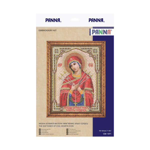 Набор для вышивания PANNA "Икона Божией Матери Умягчение Злых Сердец" 18*24см CM-1371
