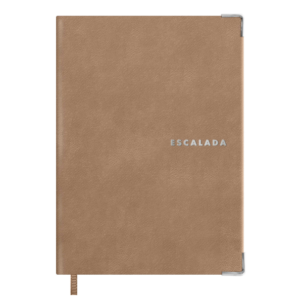 Ежедневник А6+ не дат 320стр., Escalada "Анри" интегр.обл., иск. кожа, бежевый 70687