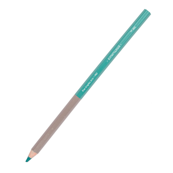 Карандаш дерево, 6-гран., изумрудный 091 "GrafArt PRO" 194091 Малевичъ (1шт)