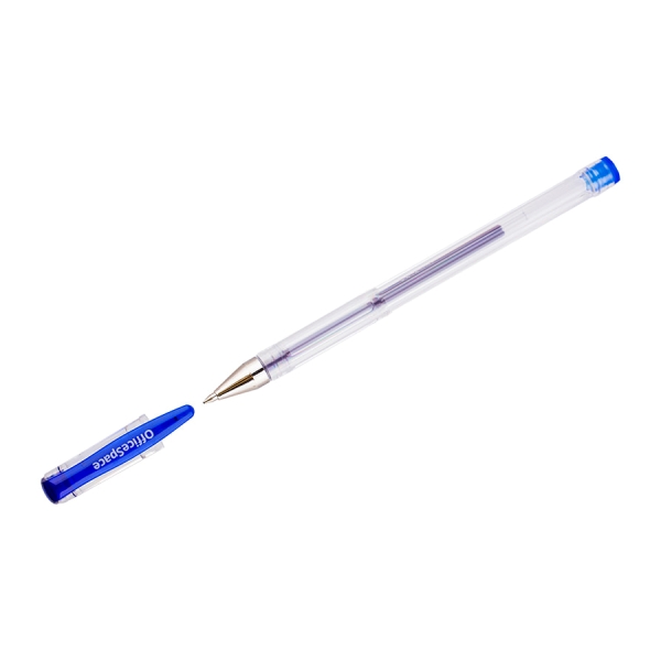 Ручка гелевая 0,5мм, синий, прозрач. корп. GPA100/BU_1714 OfficeSpace