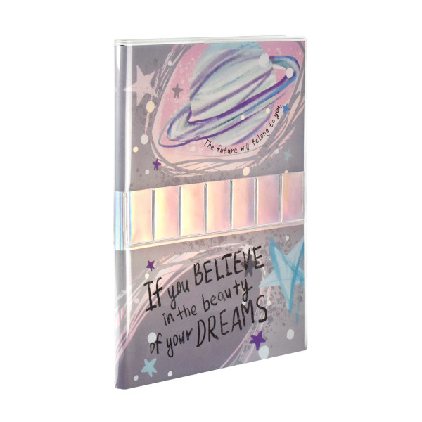 Записная книга А5 96л "Персонализируй меня" в точку/линейка, сшивка, мягк.съем.обл., ПВХ 58523