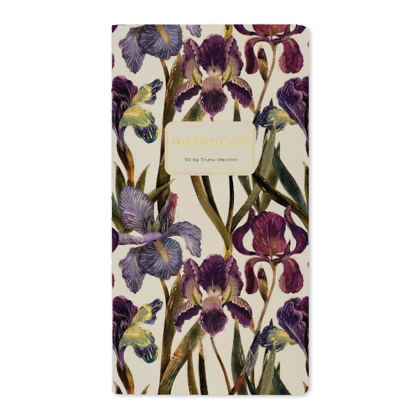 Блокнот А6 30л "Ирисы" клетка, сшивка, мягк.обл., картон, рисунок 7-30-001/25 Bruno Visconti