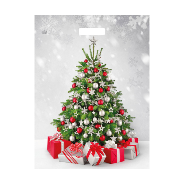 Пакет полиэтиленовый 47,5*39см"Подарки у елки" 60мкм, вырубная ручка н00225499 Миленд