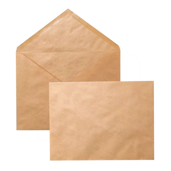 Конверт С5 162*229мм без окна, без запечатки, декстрин, крафт, 90г/м2 76423 РПФ