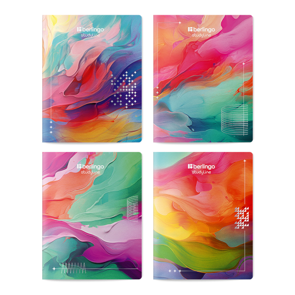 Тетрадь 48л А5 клетка "Collision XS" картон, ассорти CBs_48S19 Berlingo