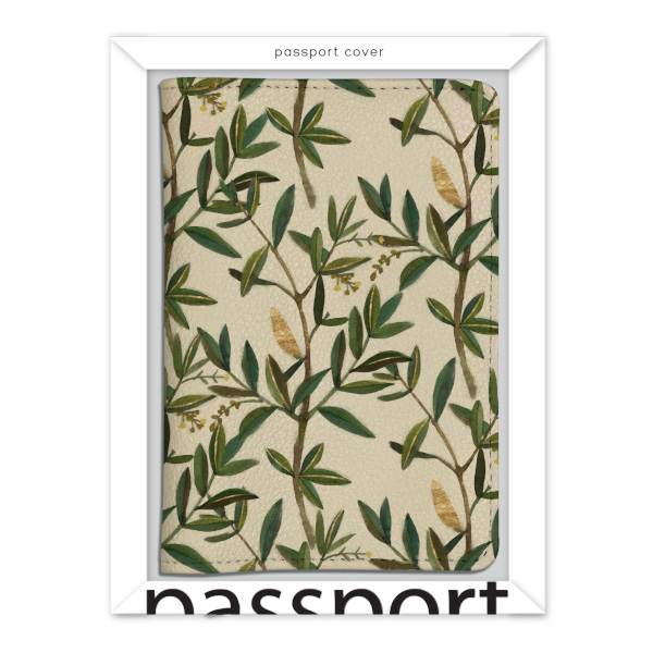 Обложка для паспорта "Flora. Олива" иск.кожа 3-620/12 Bruno Visconti