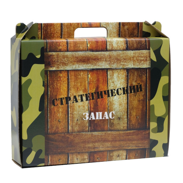 Коробка складная 34,5*27*8см "Стратегический запас. Камуфляж" 4145137 Upak land