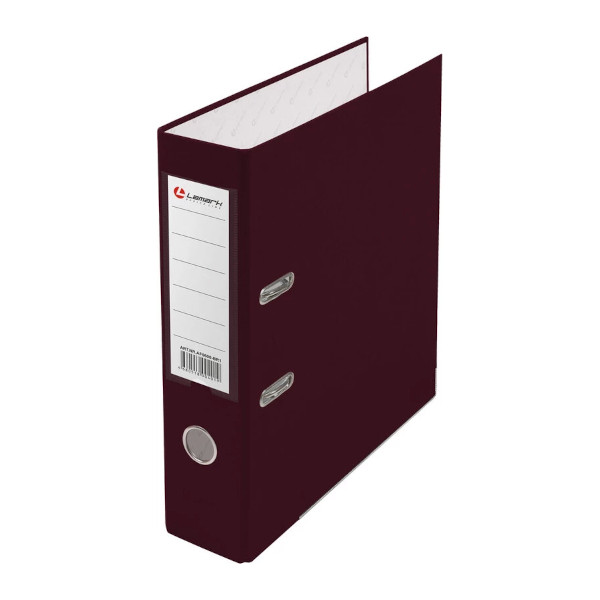 Файл А4, 80мм, картон/пленка, карман, кант, бордовый AF0600-BR/AF0600-BR1 Lamark