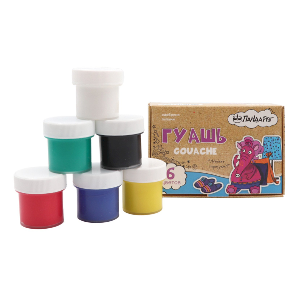 Гуашь ПандаРог "Чудотворики" 6цв*10мл, карт.уп. 15-5842