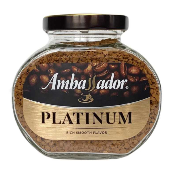 Кофе растворимый "Ambassador. Platinum" 95гр, ст.банка 52106