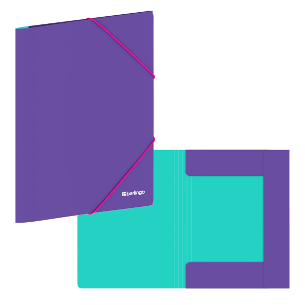 Папка на резинках А4, 1отд., 600мкм, 32мм, фиолетовая "Raze" FB4_A4152 Berlingo