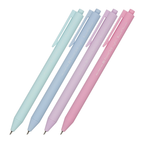 Ручка шар. автомат. 0,38мм, синий, ассорти корп. "PointClick Zefir" 20-0377 Bruno Visconti