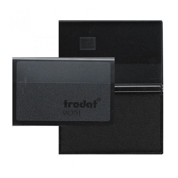 Штемпельная подушка 50 * 90мм Trodat 9051 чёрная, пласт.уп.