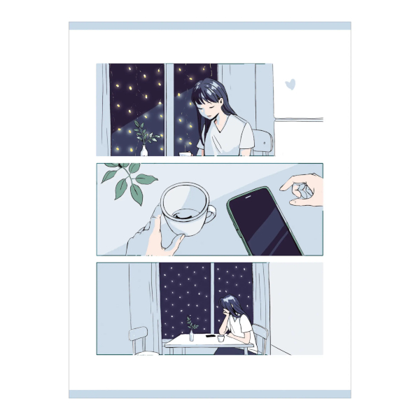 Тетрадь 48л А4 клетка "Вебтун" картон, рисунок Т4485233