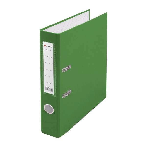 Папка-регистратор А4, 50мм, картон/пленка, карман, кант, св.зеленый AF0601-LG/AF0601-LG1 Lamark