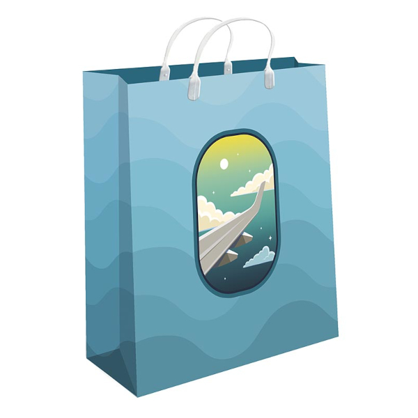 Пакет пластиковый 26*24*9см "Крыло самолета" 0428.409 Арт Дизайн