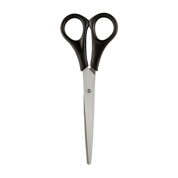 Ножницы OfficeSpace 20см, ручки черные ПВХ S200B_6714