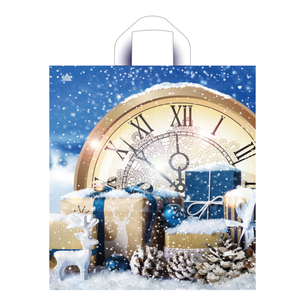 Пакет полиэтиленовый 42*38см "Снежный" 37мкм, с петлевой ручкой н00225516 Миленд