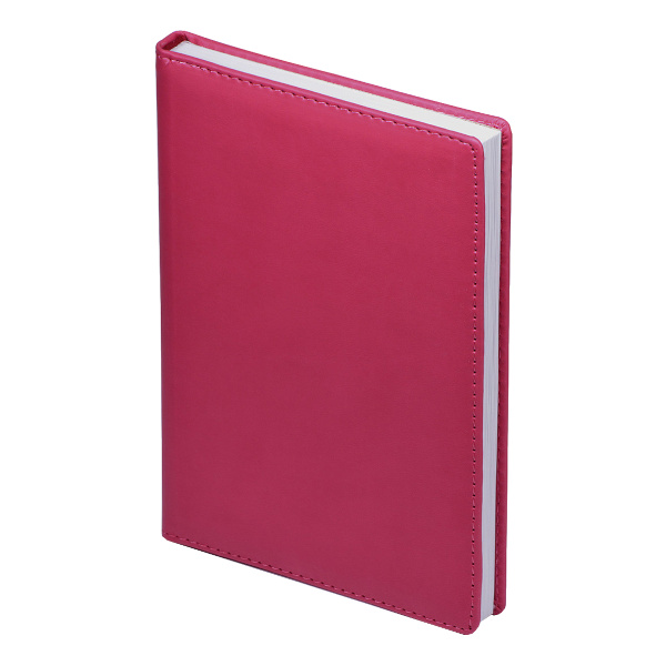 Ежедневник А5+ не дат Альт "Velvet" фуксия, линейка, иск. кожа 3-115/09