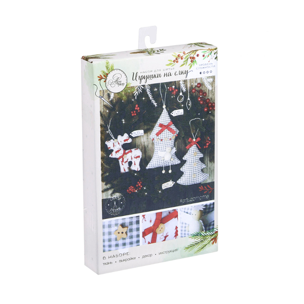 Набор для творчества Арт Узор создание елочного украшения "Новогодние забавы" 2346319