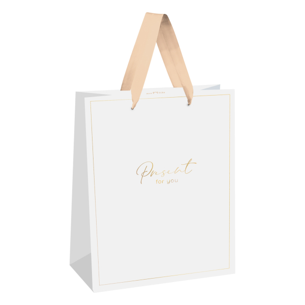 Пакет бумажный 23*18*10см "White elegance" MS_66145 MESHU