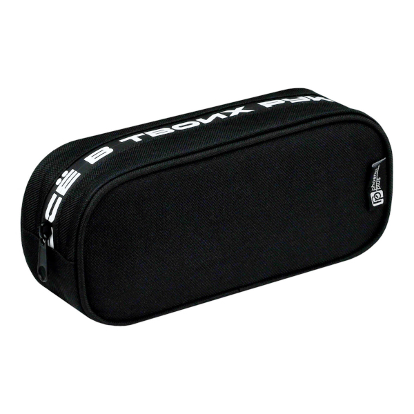 Пенал-футляр 1 отд., 21*8*5см "Все в твоих руках" без напол., полиэстер, черный 72104 Феникс+