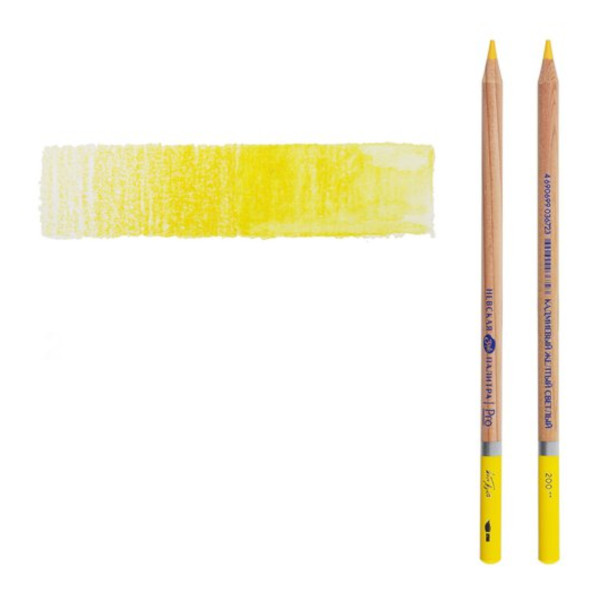 Карандаш акварельный Невская палитра "Белые ночи" №200 (кадмиевый желтый св.) кругл, дерево 158-200