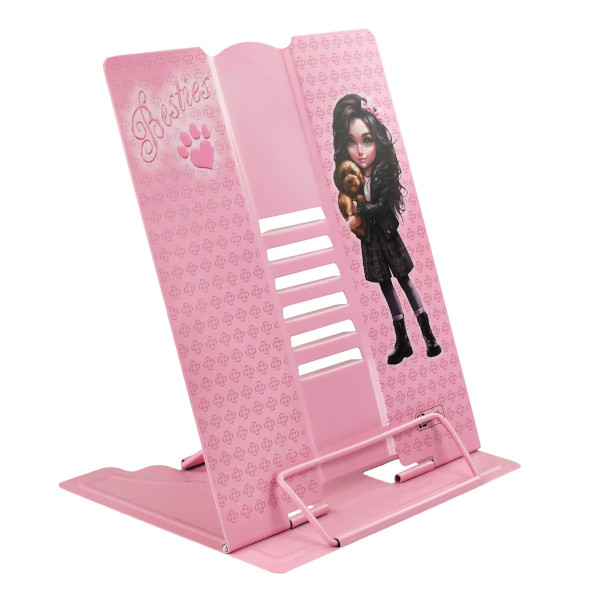 Подставка для книг металлическая "Брюнетка с собачкой" 26*21*16,5см 69355 Феникс+