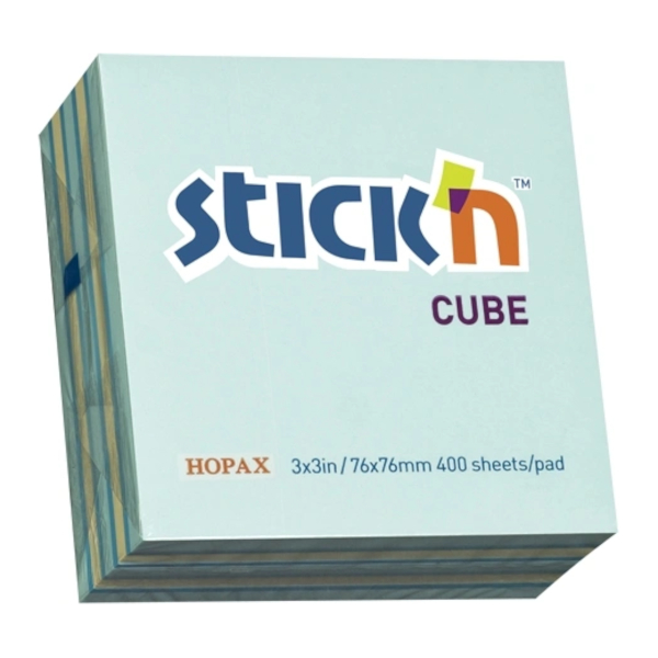 Липкий блок Stick`n 76*76мм, 400л., цветной 822701
