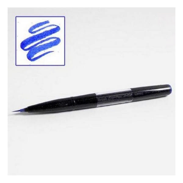 Фломастер-кисть Pentel "Brush Sign Pen Artist" ultra-fine синий SESF30C-C