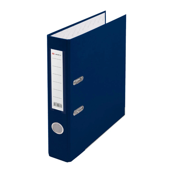 Папка-регистратор А4, 50мм, картон/пленка, карман, кант, синий AF0601-BL/AF0601-BL1 Lamark
