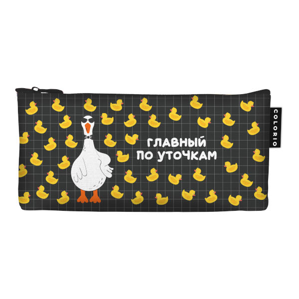 Пенал-косметичка 1отд., 20*9см "Веселые картинки. Черный" без напол., иск.кожа COLB-PC1-1017_1 Colorio