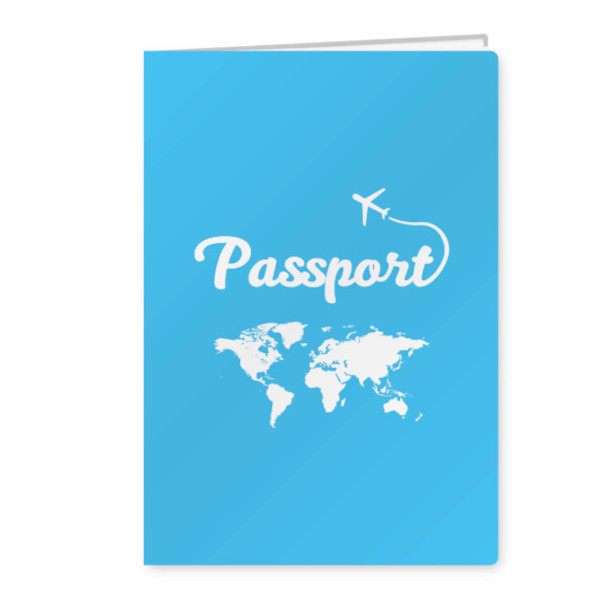 Обложка д/паспорта "Самолет" ПВХ, рисунок 8233 Квадра
