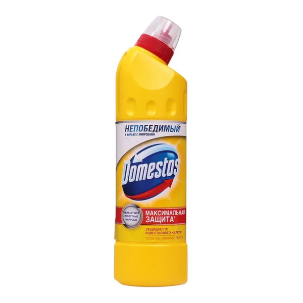 Средство жидкое чистящее DOMESTOS "Лимонная свежесть" с отбеливающим эффектом гель 500мл