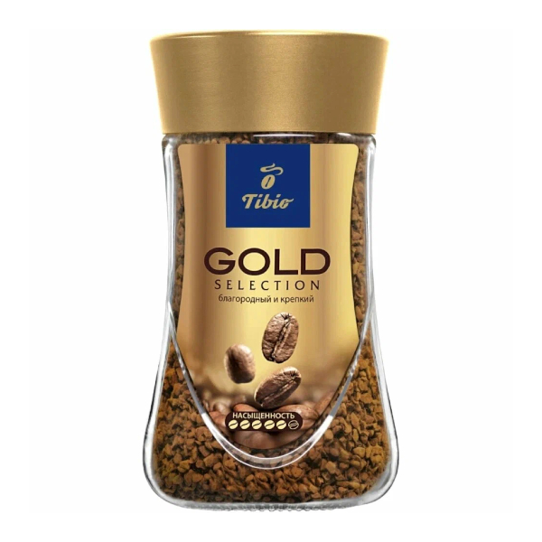 Кофе растворимый "Tibio. Gold Selection" 95гр, ст.банка 15038