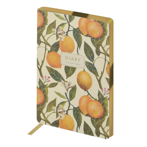 Ежедневник А5+ не дат Bruno Visconti "Лимоны" интегр.обл., иск. кожа 3-743/25