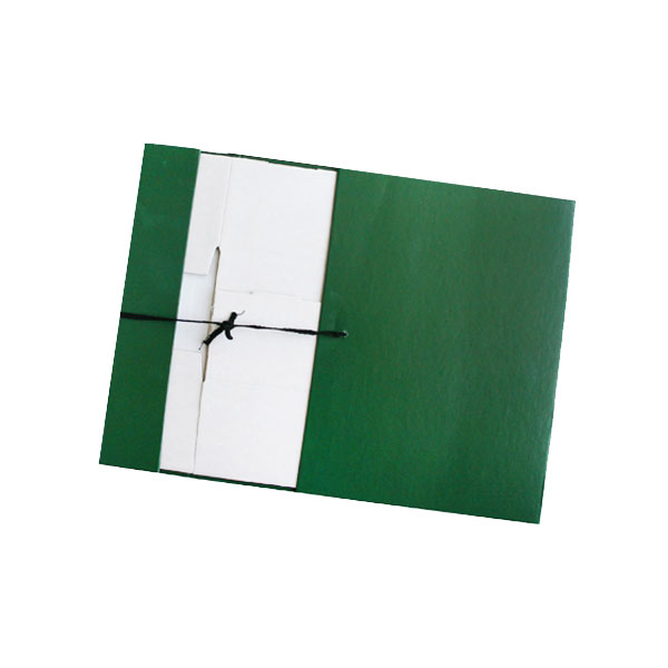 Папка архивная сборная А4, 15см, бумвинил, завязки, зеленый КСБ4150-206 Imige