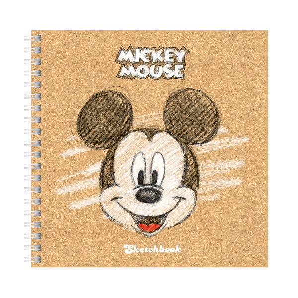 Блокнот Sketchbook 170*170мм 80л Hatber Premium "Микки Маус (DISNEY)" тв.обл, гребень 80Тт5Aгр_20580