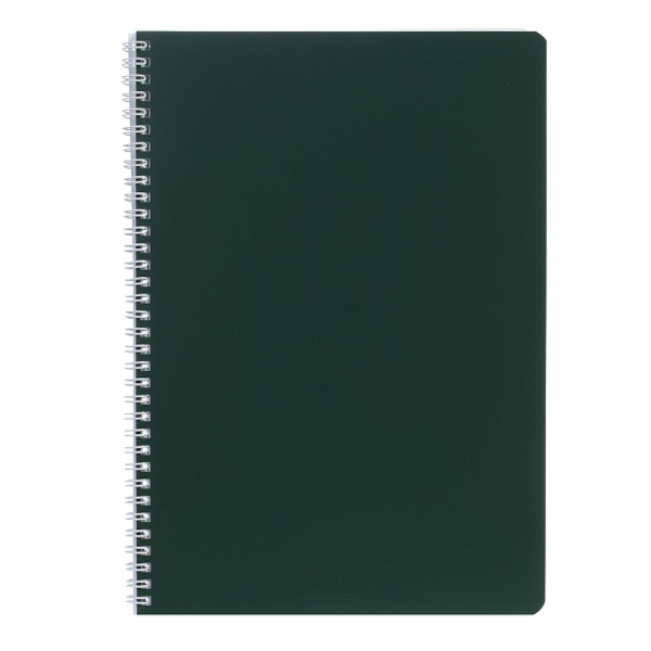 Тетрадь 96л А4 клетка/гребень "SoloMatte. Малахит" картон, зеленый, перф. 96Т4лВ1гр Hatber