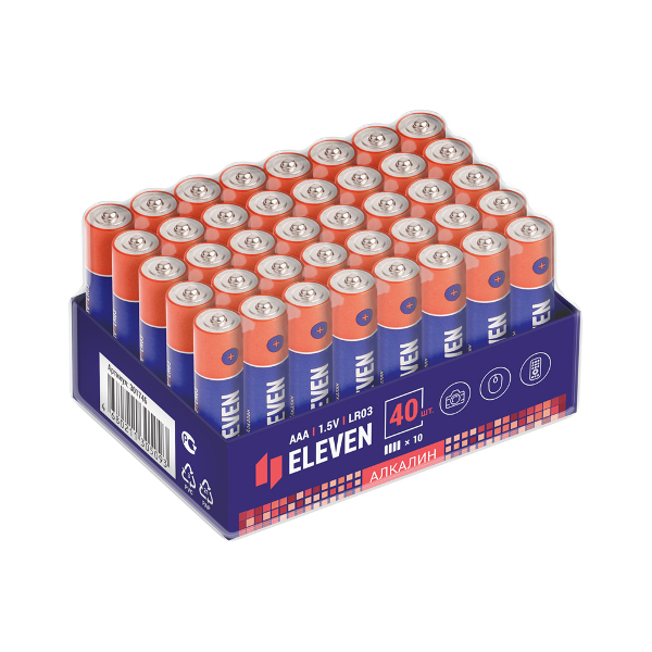 Батарейка Eleven AAA (LR03) алкалиновая, OS40 301746 (1шт)