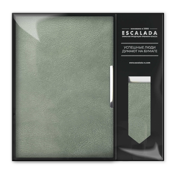 Набор подарочный Escalada "Бакстер" (ежед.А5, не дат + закладка, оливковый) 70565