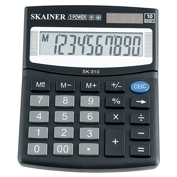 Калькулятор Skainer SK-310II (черный) настольный 10р