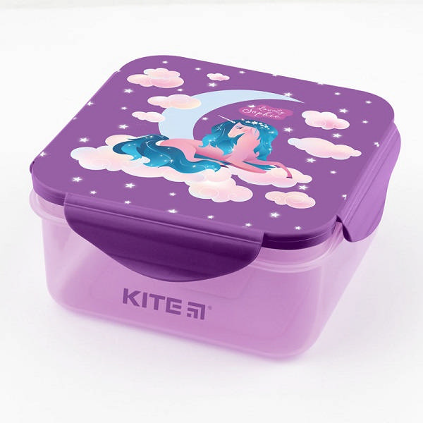 Ланчбокс Kite Lovely Sophie-1 860мл, квадрат, фиолетовый K19-178-1