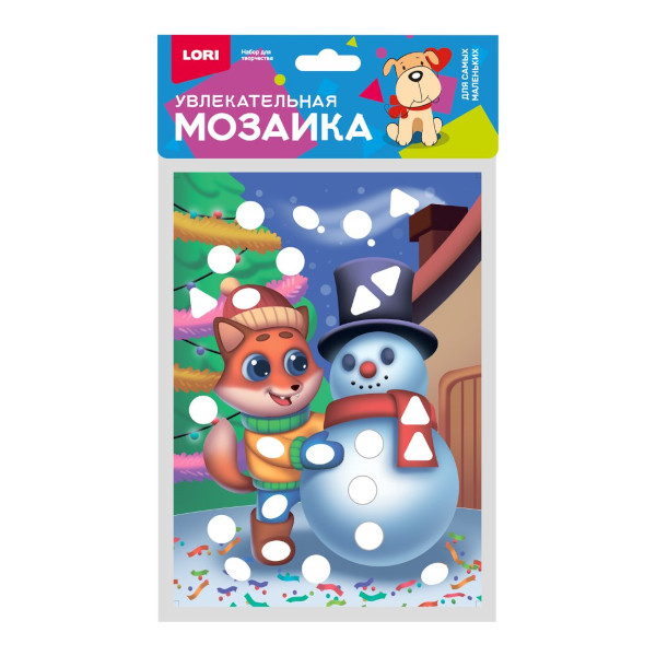 Набор для творчества Lori "Лисёнок" увлекательная мозайка Км-038
