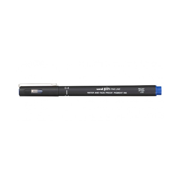 Линер Uni Pin Fine Line 0,4мм синий PIN 04-200(S) Blue